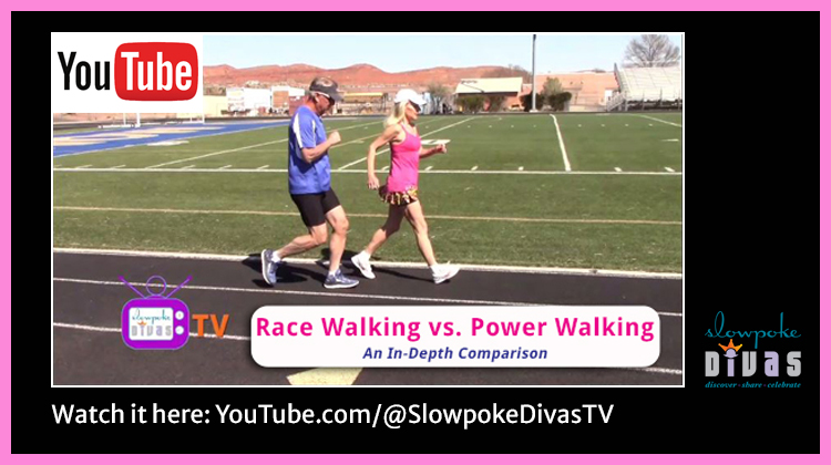 title card for post with screenshot from Race Walk vs Power Walk video