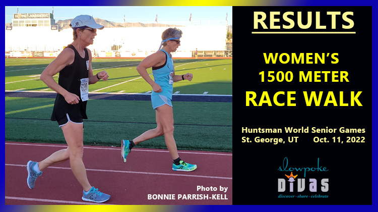 RESULTS: Women’s 1500 Meter Race Walk | 2022 Huntsman World Senior Games