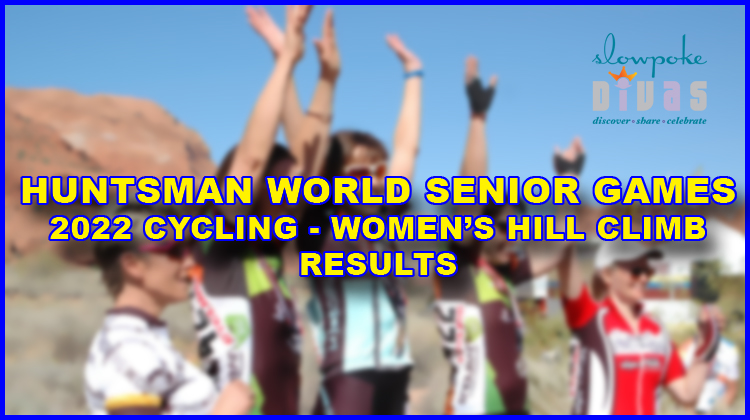 RESULTS: Women’s Cycling 5K Hill Climb, Huntsman World Senior Games